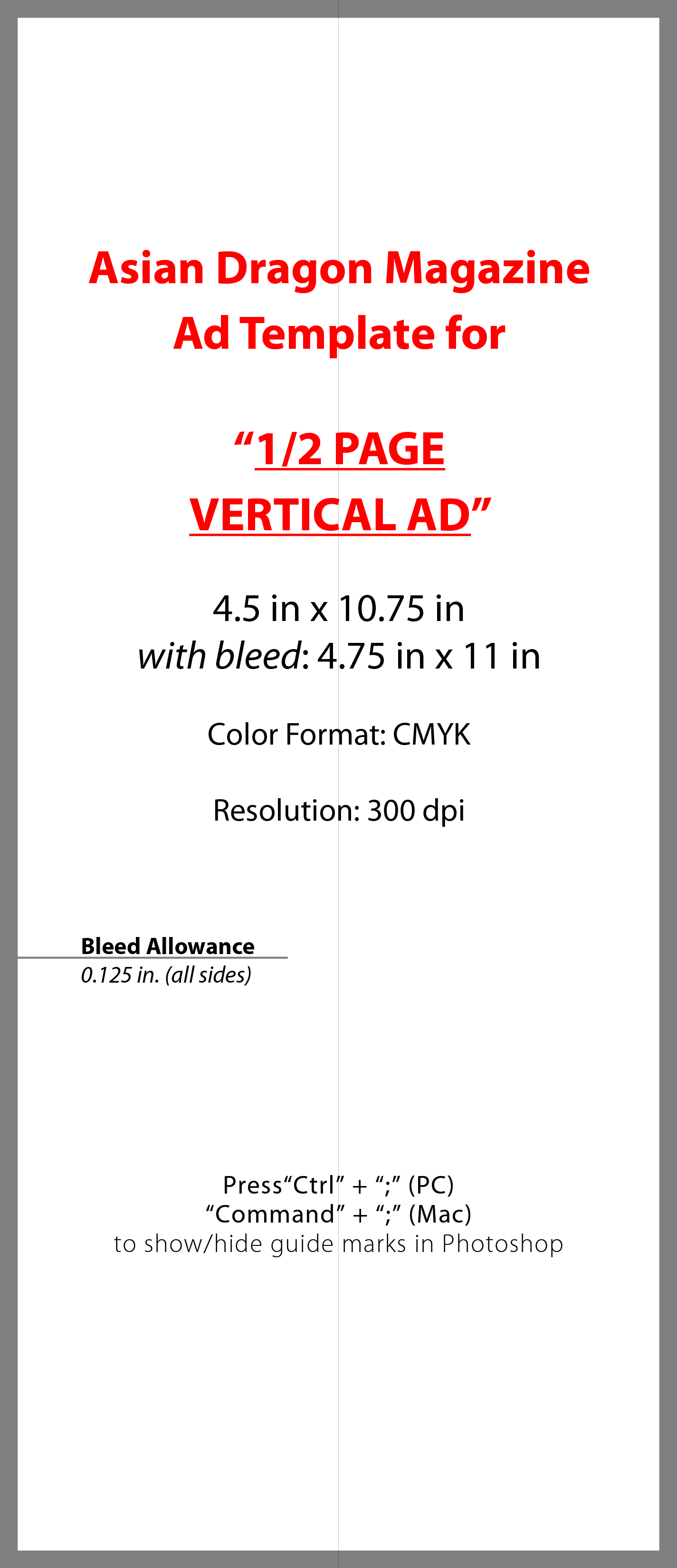 half page ad templates